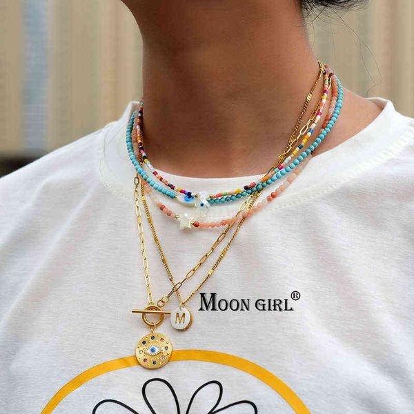 gold stainless steel initial necklace for women shell letter evil eye natural stone aesthetic fashion pendant choker jewelry h1125, Silver
gold stainless steel initial necklace for women shell letter evil eye natural stone aesthetic fashion pendant choker jewelry h1125, Silver
