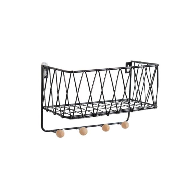 hooks & rails delicate wall mounted mail storage rack practical key holder for use size (black)
hooks & rails delicate wall mounted mail storage rack practical key holder for use size (black)