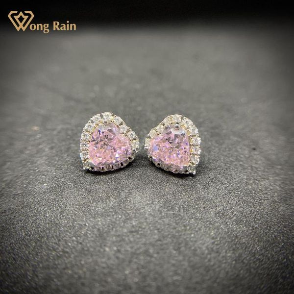 wong rain 925 sterling silver love heart pink sapphire created moissanite gemstone engagement cute studs earrings fine jewelry stud, Golden;silver
wong rain 925 sterling silver love heart pink sapphire created moissanite gemstone engagement cute studs earrings fine jewelry stud, Golden;silver