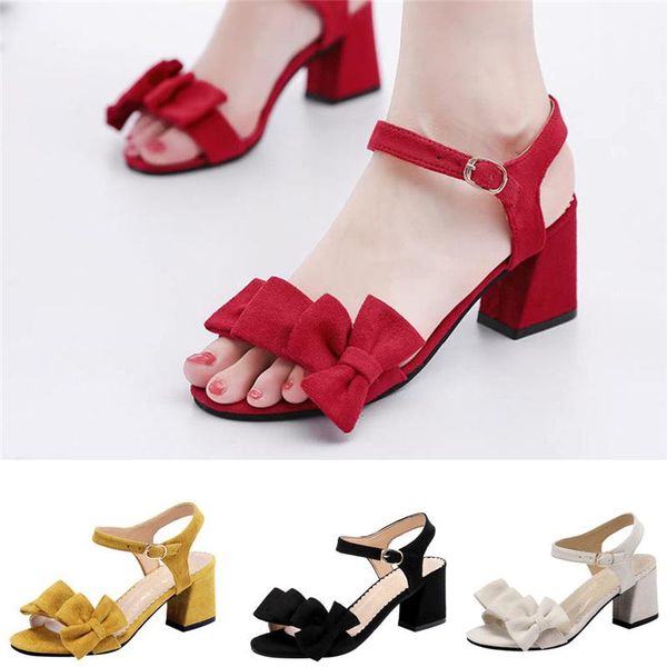women's sandals summer solid color flock student buckle strap shoes wild thick outside round toe lady sandalias, Black
women's sandals summer solid color flock student buckle strap shoes wild thick outside round toe lady sandalias, Black