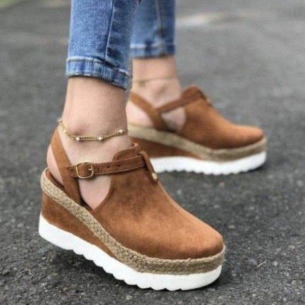women platform sandals straw thick bottom ladies beach shoes flat belt buckle summer fashion slingbacks est 2021, Black
women platform sandals straw thick bottom ladies beach shoes flat belt buckle summer fashion slingbacks est 2021, Black