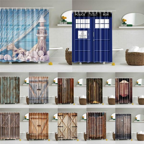 wooden door shower curtains bathroom curtain printed waterproof polyester fabric bath screen for home decor with hooks
wooden door shower curtains bathroom curtain printed waterproof polyester fabric bath screen for home decor with hooks