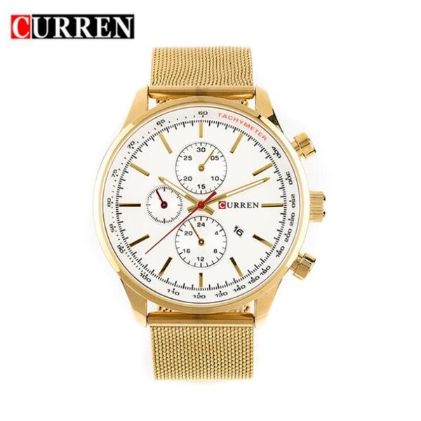 wristwatches curren watches men casual stainless steel sports japan quartz wristwatch for military watch, Slivery;brown
wristwatches curren watches men casual stainless steel sports japan quartz wristwatch for military watch, Slivery;brown