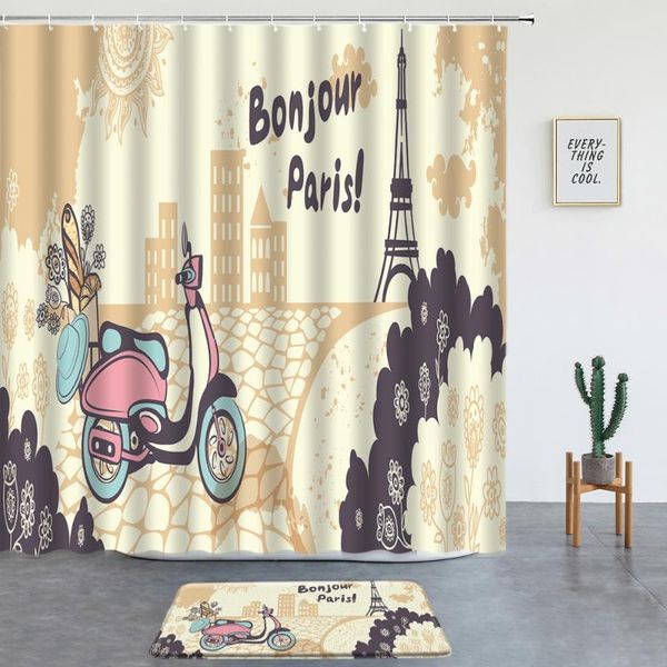 shower curtains retro style motorcycle paris tower set with rugs bathroom decor fabric washable hooks bathtub screen bath mats
shower curtains retro style motorcycle paris tower set with rugs bathroom decor fabric washable hooks bathtub screen bath mats