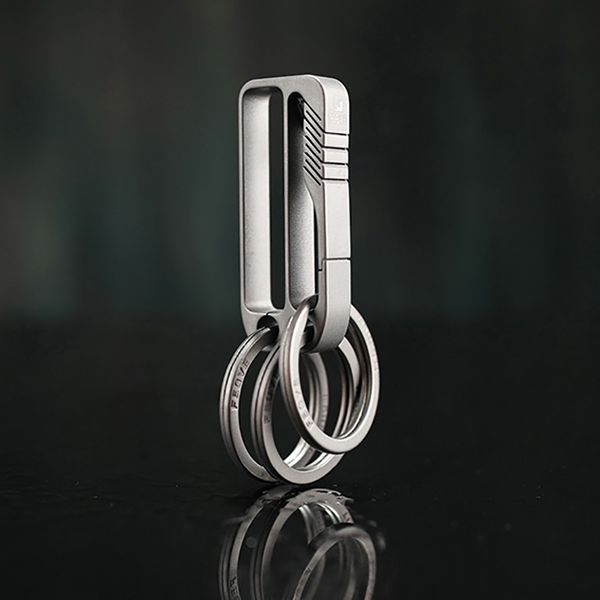 luxury titanium men belt car key chain upscale ultra lightweight edc waist hanging key ring holder keychain buckle gift, Silver
luxury titanium men belt car key chain upscale ultra lightweight edc waist hanging key ring holder keychain buckle gift, Silver