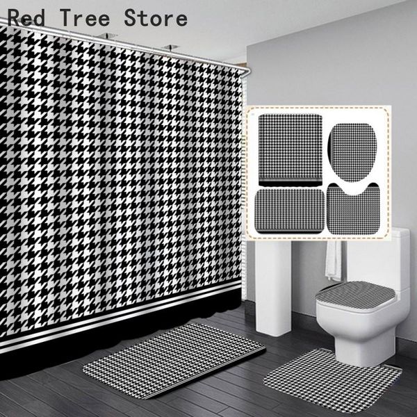 shower curtains 3d white black print bathroom 4pcs set curtain with hooks pedestal rug lid toilet cover anti-slip bath mat carpet decor
shower curtains 3d white black print bathroom 4pcs set curtain with hooks pedestal rug lid toilet cover anti-slip bath mat carpet decor