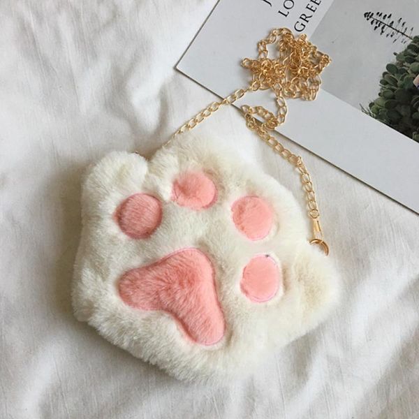 cute bear girls chain zipper shoulder bag lovely children's soft plush coin purse baby boys accessories small crossbody bags, White
cute bear girls chain zipper shoulder bag lovely children's soft plush coin purse baby boys accessories small crossbody bags, White