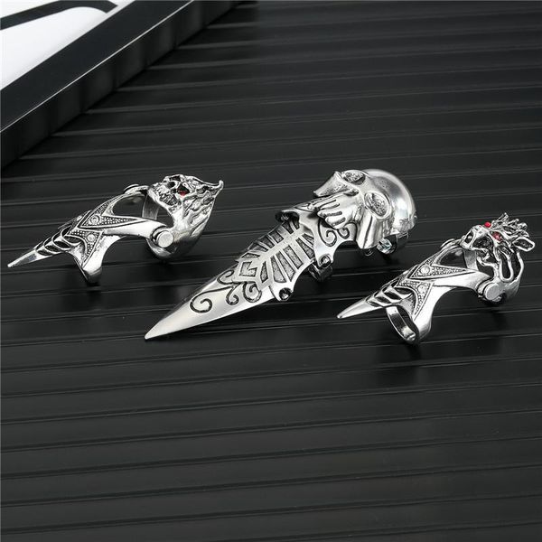 punk gothic armour knuckle midi finger rings for men women vintage metal hollow skull dragon head male ring party jewelry cluster, Golden;silver
punk gothic armour knuckle midi finger rings for men women vintage metal hollow skull dragon head male ring party jewelry cluster, Golden;silver