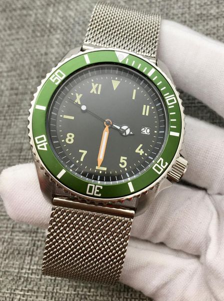 wristwatches retro 42mm black dial date luminous sk007 mechanical men's nh35 automatic watch rotating bezel mesh strap, Slivery;brown
wristwatches retro 42mm black dial date luminous sk007 mechanical men's nh35 automatic watch rotating bezel mesh strap, Slivery;brown