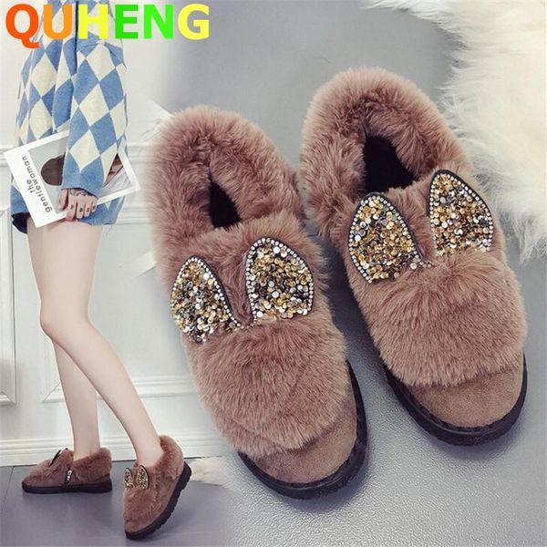 boots women snow 2021 winter ladies sequined rhinestones ears plush cotton platform slip-on female short, Black
boots women snow 2021 winter ladies sequined rhinestones ears plush cotton platform slip-on female short, Black