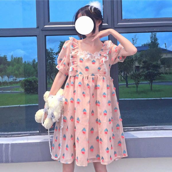 party dresses lolita sweet puff short sleeve women summer kawaii bow lace mesh princess girl pink cute casual mini dress sxro, White;black
party dresses lolita sweet puff short sleeve women summer kawaii bow lace mesh princess girl pink cute casual mini dress sxro, White;black