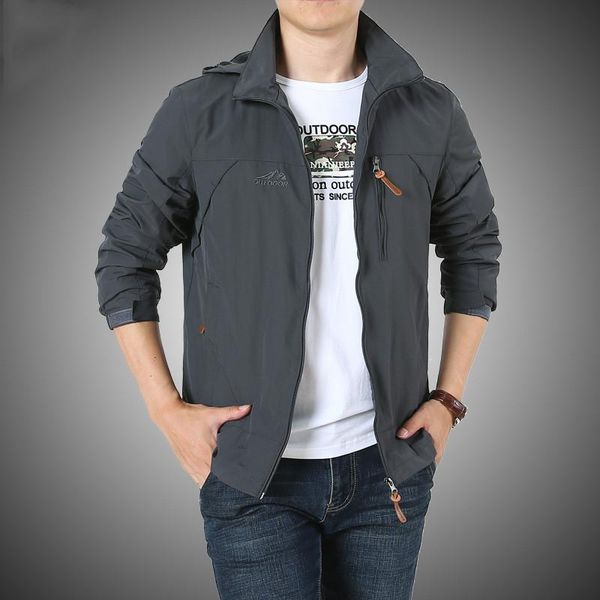 men's jackets spring autumn jacket hooded windbreaker thin coat men outdoor outwears casual sports military tactical clothing, Black;brown
men's jackets spring autumn jacket hooded windbreaker thin coat men outdoor outwears casual sports military tactical clothing, Black;brown