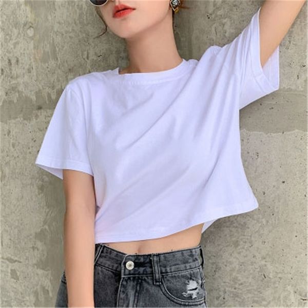 solid all match brief loose high waist cotton streetwear plus summer stylish women sale t-shirts 210525, White
solid all match brief loose high waist cotton streetwear plus summer stylish women sale t-shirts 210525, White