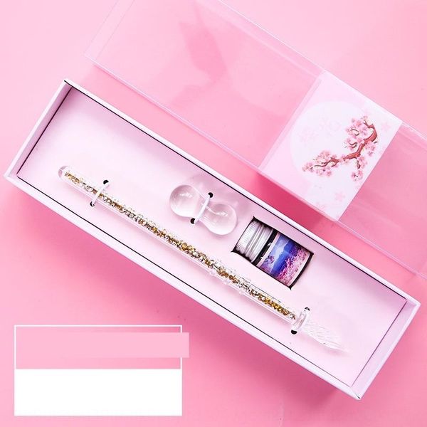 U5x youpai stationery glass stationery crystal water gift box student glass dip fountain pens set crystal ink dip pen
U5x youpai stationery glass stationery crystal water gift box student glass dip fountain pens set crystal ink dip pen