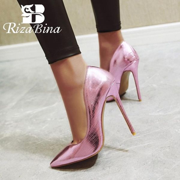 dress shoes rizabina women pumps 4 colors fashion pointed toe high heels leather pattern party office lady zapatos size 33-48, Black
dress shoes rizabina women pumps 4 colors fashion pointed toe high heels leather pattern party office lady zapatos size 33-48, Black