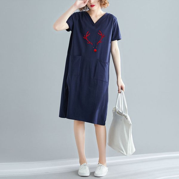 loose midi dress women casual christmas antlers print korean fashion silid 3xl slim tshirt v-neck black straight vestido streetwear y2k, Black;gray
loose midi dress women casual christmas antlers print korean fashion silid 3xl slim tshirt v-neck black straight vestido streetwear y2k, Black;gray