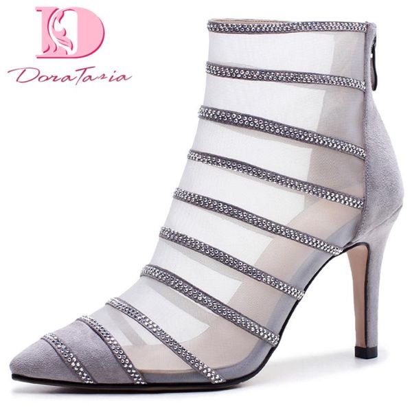 doratasia 2021 brand design elegant suede leather pointed toe crystals high heels summer ankle boot women sandals woman shoes, Black
doratasia 2021 brand design elegant suede leather pointed toe crystals high heels summer ankle boot women sandals woman shoes, Black