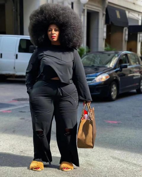 plus size tracksuits xl-5xl fashion hole two piece set 2021 autumn winter female oversized casual sportswear suit wholesale drop, Black
plus size tracksuits xl-5xl fashion hole two piece set 2021 autumn winter female oversized casual sportswear suit wholesale drop, Black