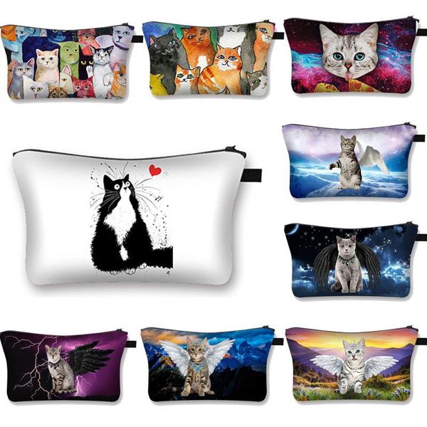 cosmetic bags & cases bla and white cat organizer bag pure cute angel prints women makeup girls make up case
cosmetic bags & cases bla and white cat organizer bag pure cute angel prints women makeup girls make up case