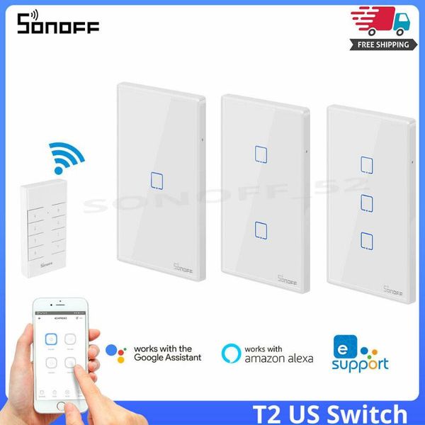 smart home control sonoff t2 us wifi touch wireless wall light switch rf voice app remote google alexa 2.4g 1 g / 2 3
smart home control sonoff t2 us wifi touch wireless wall light switch rf voice app remote google alexa 2.4g 1 g / 2 3