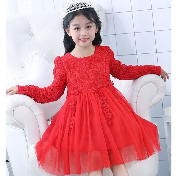 girl's dresses flower girls illusion full embroidery bow tulle lace o-neck knee-length luxury cute white kids party princess gown f530, Red;yellow
girl's dresses flower girls illusion full embroidery bow tulle lace o-neck knee-length luxury cute white kids party princess gown f530, Red;yellow