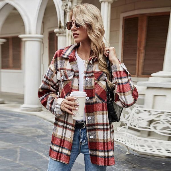 depony plaid women oversize cotton shirts ladies soft shirt casual pocket female checked loose vintage girl women's blouses &, White
depony plaid women oversize cotton shirts ladies soft shirt casual pocket female checked loose vintage girl women's blouses &, White