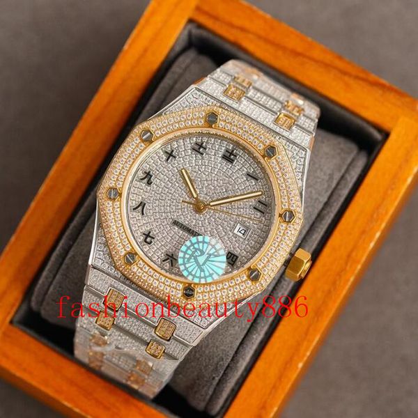 full diamond mens watch automatic mechanical watches 40mm sapphire mirror waterproof fashion business wristwatch montre de luxe gifts, Slivery;brown
full diamond mens watch automatic mechanical watches 40mm sapphire mirror waterproof fashion business wristwatch montre de luxe gifts, Slivery;brown