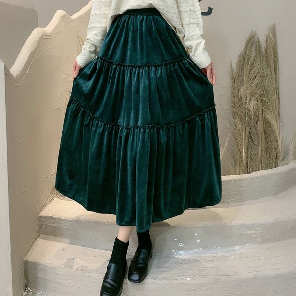 skirts winter veet boho vintage green/blue pleuche cakee a-line calf long skirts, Black
skirts winter veet boho vintage green/blue pleuche cakee a-line calf long skirts, Black