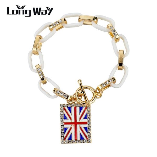 charm bracelets longway uk flag for women gold color plastic link chain crystal & bangles jewellery sbr150381103, Golden;silver
charm bracelets longway uk flag for women gold color plastic link chain crystal & bangles jewellery sbr150381103, Golden;silver