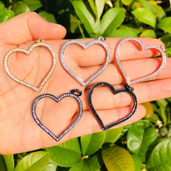 charms 5pcs big heart for women bracelet making cubic zirconia pave gold pendant necklace bangle handcraft jewelry accessory, Bronze;silver
charms 5pcs big heart for women bracelet making cubic zirconia pave gold pendant necklace bangle handcraft jewelry accessory, Bronze;silver