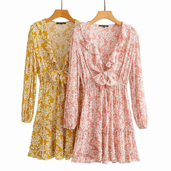 paris girl autumn long sleeve print deep v-neck ruffle mini dress flower ladies casual empire bow dresses women 210524, Black;gray
paris girl autumn long sleeve print deep v-neck ruffle mini dress flower ladies casual empire bow dresses women 210524, Black;gray