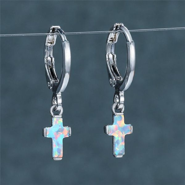 hoop & huggie vintage bride wedding earrings charm silver color small cute female white blue opal stone cross for women, Golden;silver
hoop & huggie vintage bride wedding earrings charm silver color small cute female white blue opal stone cross for women, Golden;silver