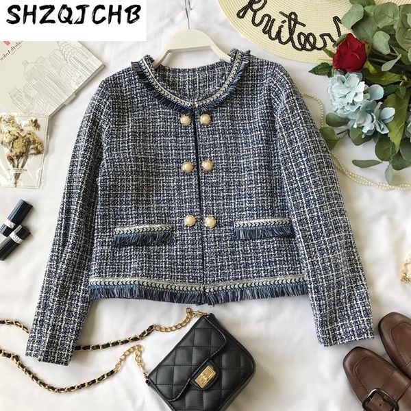 autumn and winter women's fashion small fragrance woven tassel tweed short suit coat slim fit wool & blends, Black
autumn and winter women's fashion small fragrance woven tassel tweed short suit coat slim fit wool & blends, Black