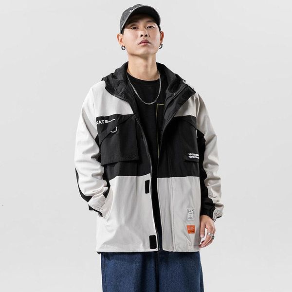men's jackets workwear jacket splicing hooded loose zipper casual sports short coats multiple pockets windproof male clothes, Black;brown
men's jackets workwear jacket splicing hooded loose zipper casual sports short coats multiple pockets windproof male clothes, Black;brown
