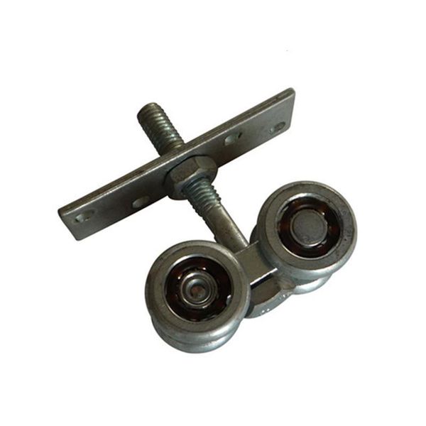 2pcs sliding door 4-wheels pulley roller for rail all metal hanging other hardware