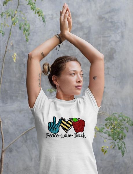 peace love education print female mens harajuku graphic casual teacher short sleeve aesthetic camisetas mujer, White;black
peace love education print female mens harajuku graphic casual teacher short sleeve aesthetic camisetas mujer, White;black