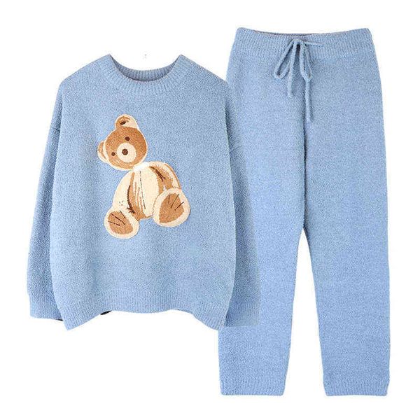 pajamas women's autumn and winter plush thickened warm soft knitted wool broken bear can wear home suit, Black
pajamas women's autumn and winter plush thickened warm soft knitted wool broken bear can wear home suit, Black