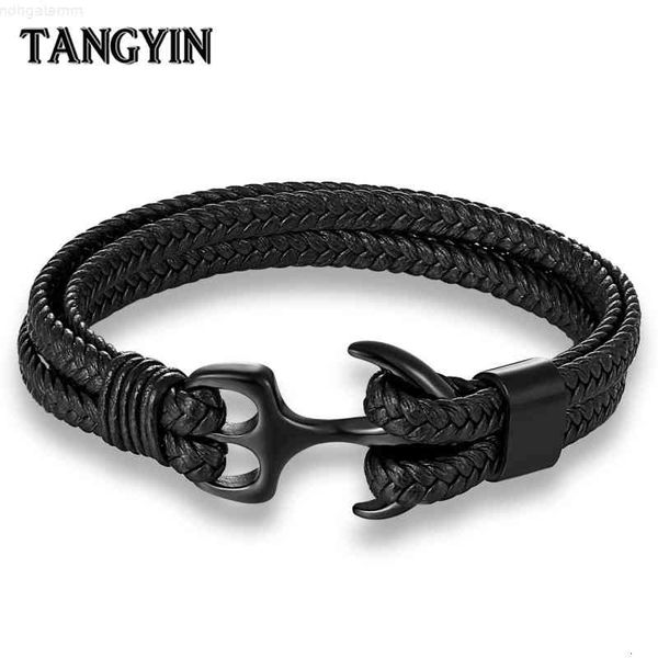 new stainless steel anchor quality blac leather rope gold charm bracelet men homme femme jewelry bracelets, Red;brown
new stainless steel anchor quality blac leather rope gold charm bracelet men homme femme jewelry bracelets, Red;brown