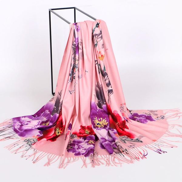 scarves fringed shawl autumn winter poncho imitation cashmere flower scarf printing all-match female travel shading brand, Blue;gray
scarves fringed shawl autumn winter poncho imitation cashmere flower scarf printing all-match female travel shading brand, Blue;gray