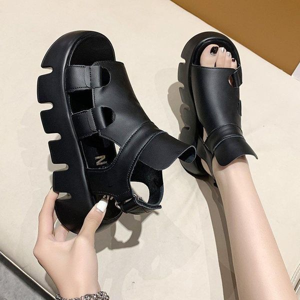 sandals 2021 summer ins leather thick-soled female fashion fish mouth beach shoes trifle open-toed dad women, Black
sandals 2021 summer ins leather thick-soled female fashion fish mouth beach shoes trifle open-toed dad women, Black