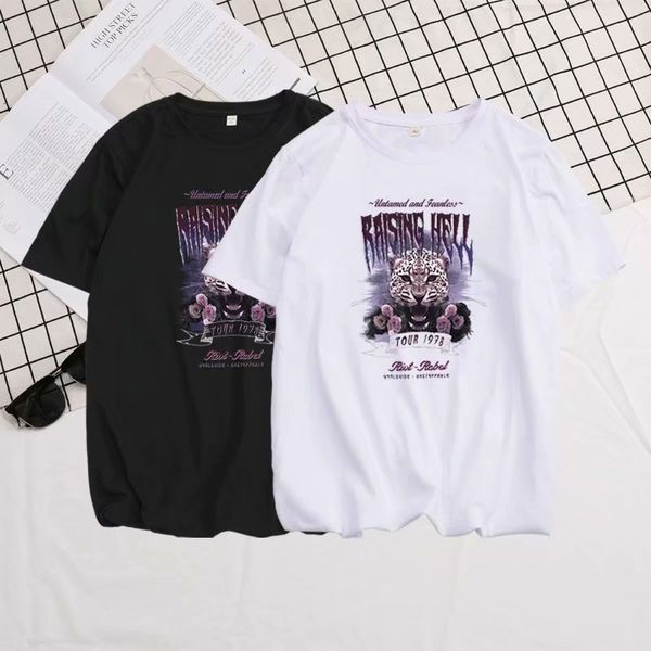 t-shirts trendy summer men's cotton loose print short sve t-shirt trend half, White;black
t-shirts trendy summer men's cotton loose print short sve t-shirt trend half, White;black