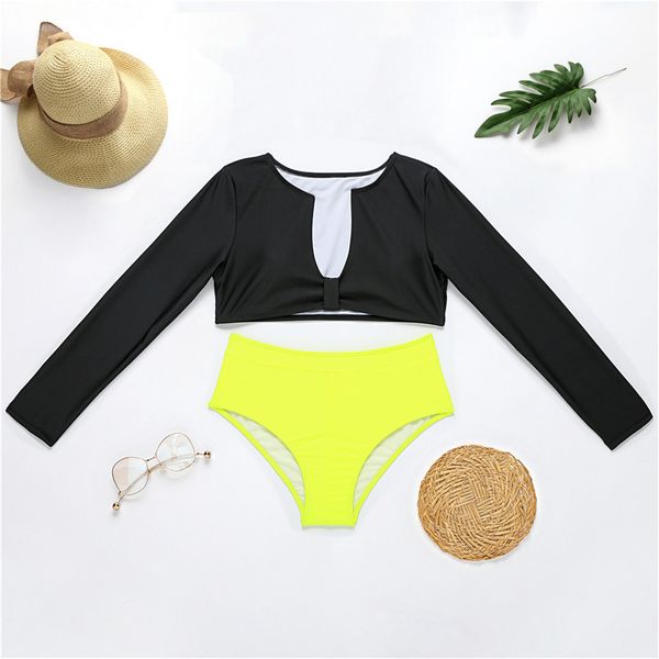 v neck long sleeve female swimsuit high waist bikini women swimwear two-pieces bikini set bather bathing suit swim lady k2564
v neck long sleeve female swimsuit high waist bikini women swimwear two-pieces bikini set bather bathing suit swim lady k2564