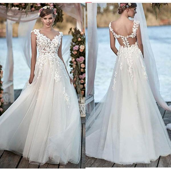 wedding dress sleeveless tulle lace bride dress long dress plus size vestido de noiva floor length gowns, White
wedding dress sleeveless tulle lace bride dress long dress plus size vestido de noiva floor length gowns, White