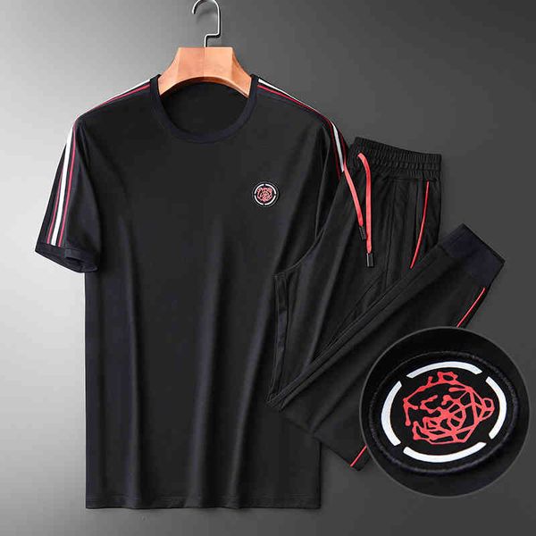 tracksuit shirt summer sets (t-shirt+pants) luxury side ribbon casual sport plus size 4xl panda printing slim fit mens set, Gray
tracksuit shirt summer sets (t-shirt+pants) luxury side ribbon casual sport plus size 4xl panda printing slim fit mens set, Gray