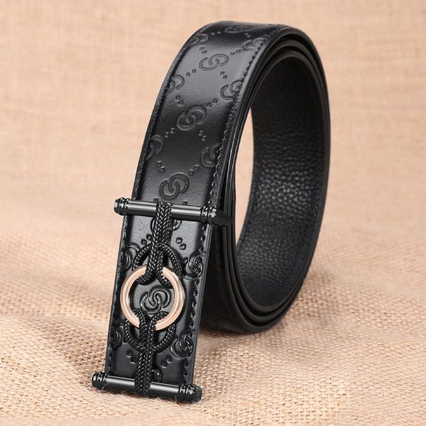 men's leather belt with fashionable smooth buckle and inner, Black;brown 
men's leather belt with fashionable smooth buckle and inner, Black;brown