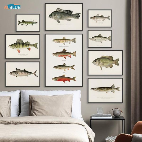 paintings vintage poster and print fishing wall painting breed of fish picture freshwater mural canvas art home decor for living room
paintings vintage poster and print fishing wall painting breed of fish picture freshwater mural canvas art home decor for living room