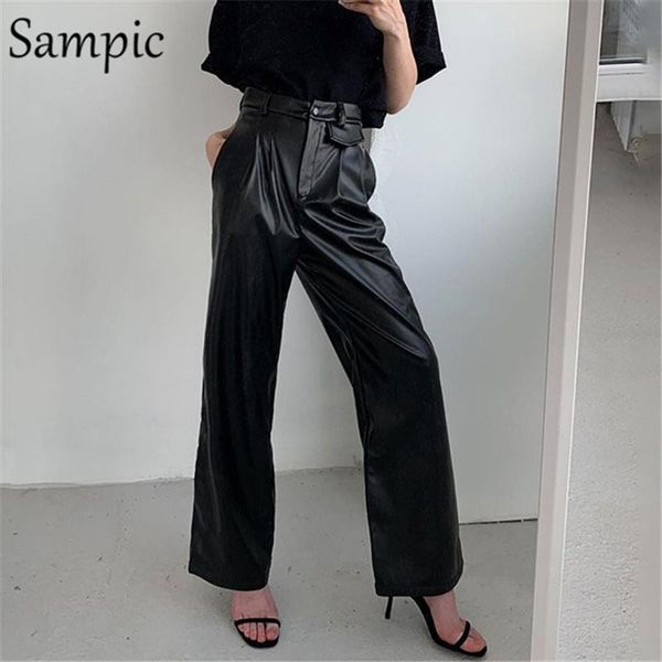 sampic fashion autumn 2021 woman streetwear high waisted black leather pants long ladies office loose pu casual trousers women's & capr, Black;white
sampic fashion autumn 2021 woman streetwear high waisted black leather pants long ladies office loose pu casual trousers women's & capr, Black;white