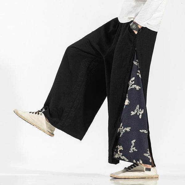 male japan style wide leg casual trousers men oversize vintage pants mens 2021 linen fashion harem streetwear m-5xl men's, Black
male japan style wide leg casual trousers men oversize vintage pants mens 2021 linen fashion harem streetwear m-5xl men's, Black