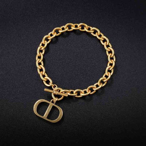 75% off outlet online family new female star's same fashion letter word bracelet 1p07, Silver