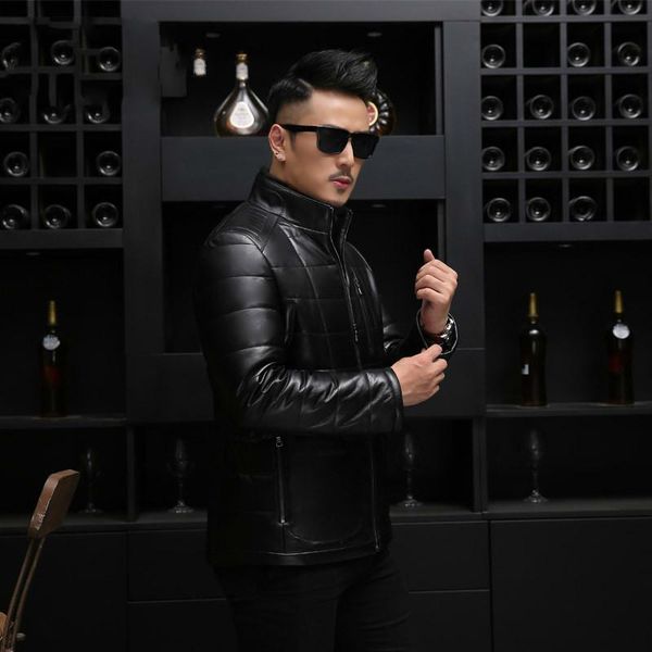 men's leather & faux 2021 jacket men collar plus size winter sheepskin duck down coat jaqueta de couro 18017 yy575, Black
men's leather & faux 2021 jacket men collar plus size winter sheepskin duck down coat jaqueta de couro 18017 yy575, Black